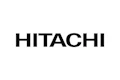 Hitachi black text logo on white background