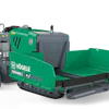 Vögele Super 500-2 tracked asphalt paver with green hopper and gray engine compartment