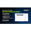Document Crunch's New Risk Intelligence System interface showing CrunchAI project assist platform with sample project data and answer sources