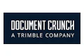 Document Crunch logo, a Trimble Company, featuring white text on dark background