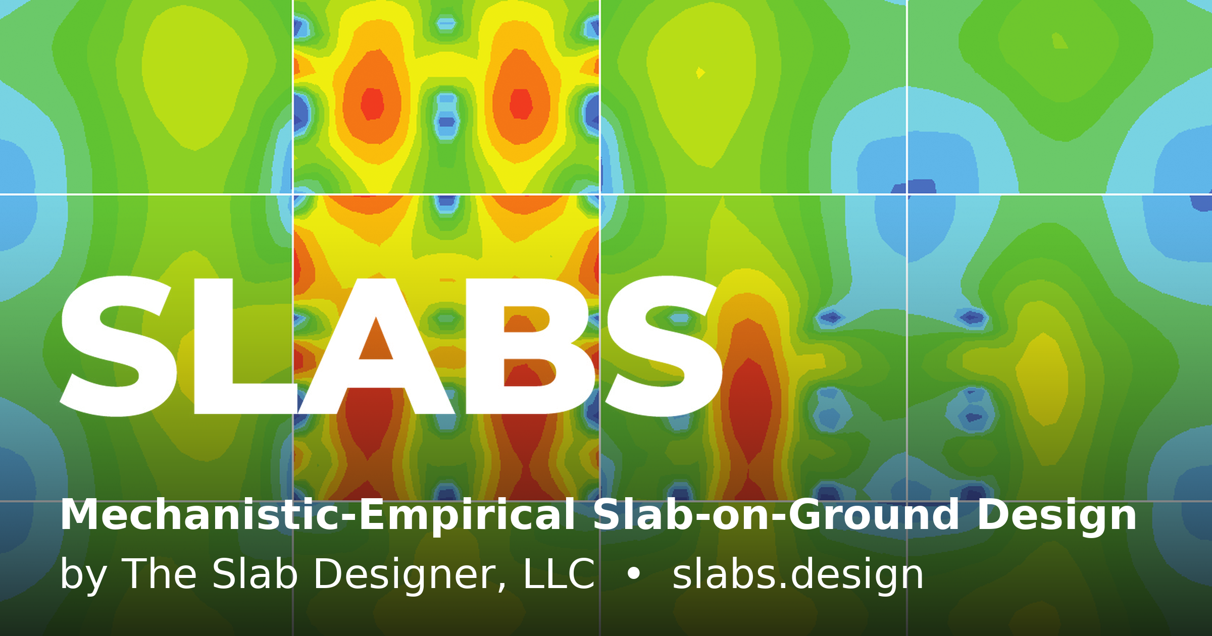 SLABS logo by The Slab Designer LLC featuring colorful thermal heat map design