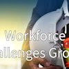 Construction worker holding hard hat with 'Workforce Challenges Grow' text and Watch FCP branding