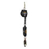 Guardian retractable fall protection lifeline with shock absorber and carabiner attachment