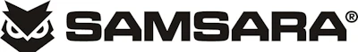 Samsara logo with upward-pointing geometric icon and registered trademark symbol