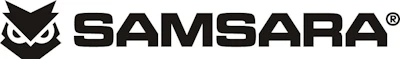 Samsara logo with upward-pointing geometric icon and registered trademark symbol
